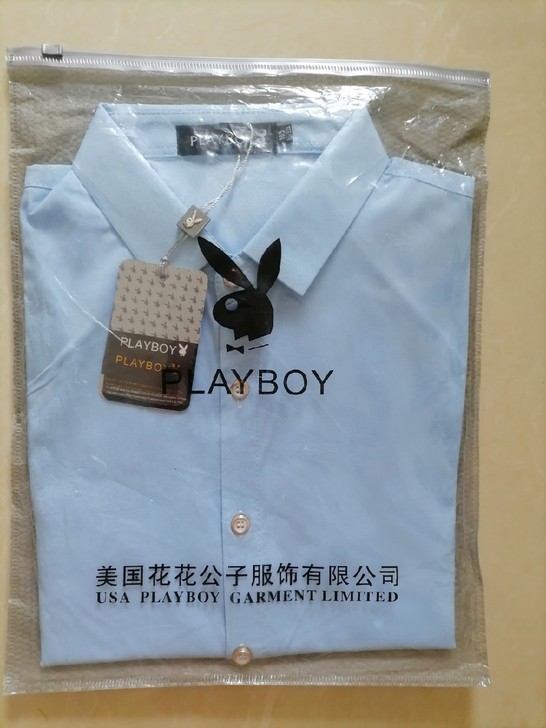 全新正品花花公子短袖衬衫男士棉