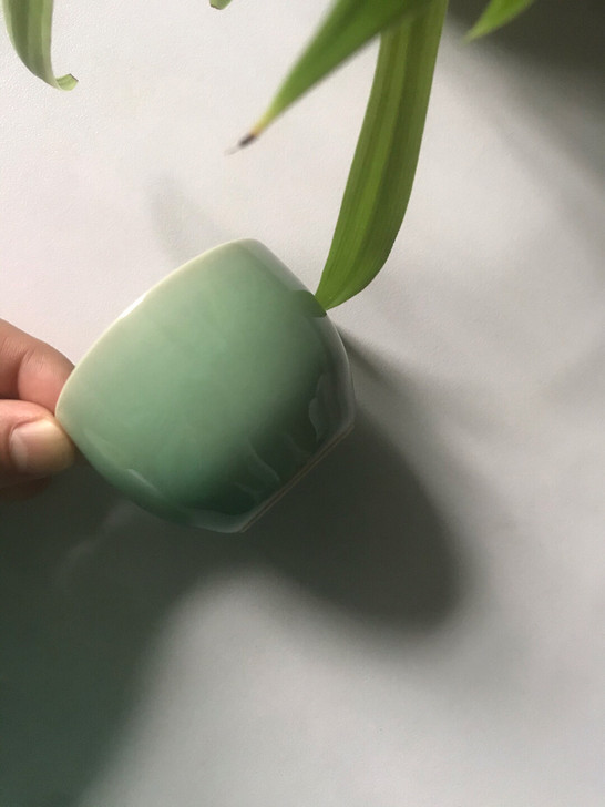 龙泉青瓷梅子青弟窑小茶杯小杯子水杯品茗功夫...