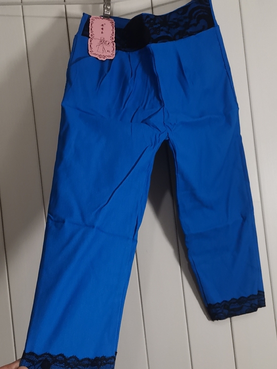 9块包邮 元一条全新女款七分裤休闲裤纯棉高...