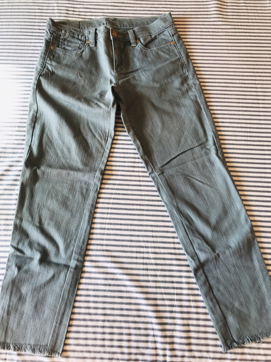 BCBG牛仔面料 锥形休闲裤 可能是西西和...