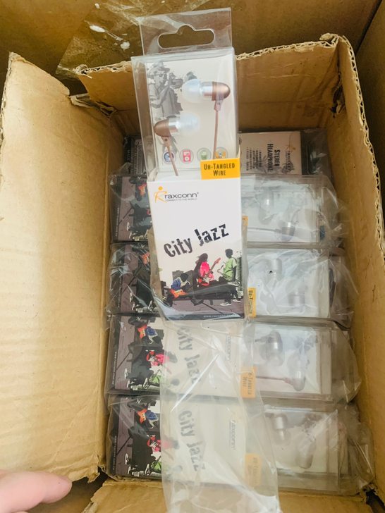 10条进口金属耳机打包零售均可