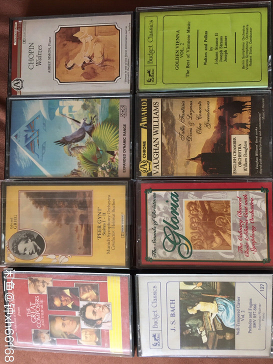 原装进口二手古典音乐录音带。卡带干燥箱保存...