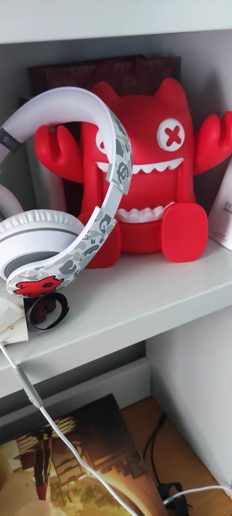 森麦头戴有线耳机，买来就戴过几次，很适合冬...