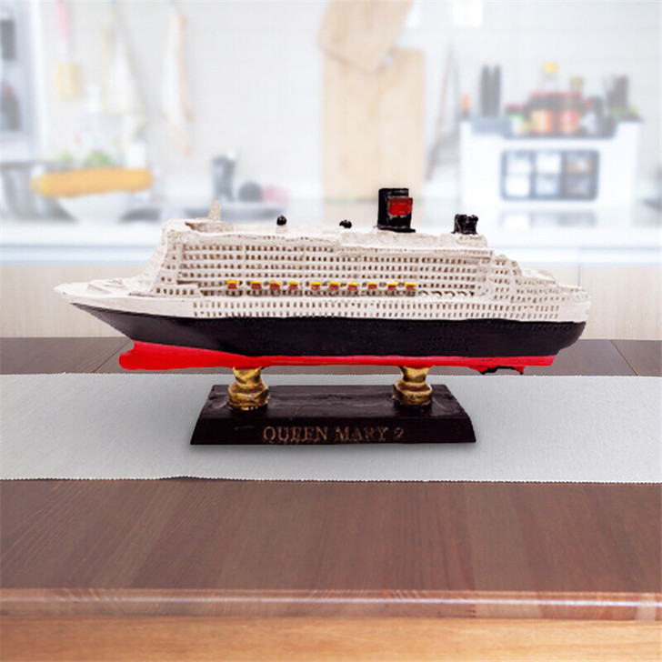 树脂工艺船桌面装饰品摆件泰坦尼克号模型小船...