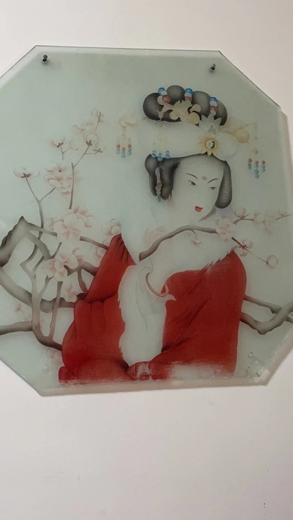 玻璃雕刻画100