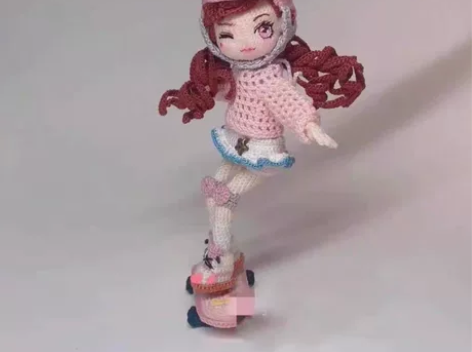 滑板女孩图解创意玩偶图解 电子图解  拍下...