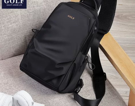 高尔夫胸包 胸包男包斜挎包男士单肩多功能休...