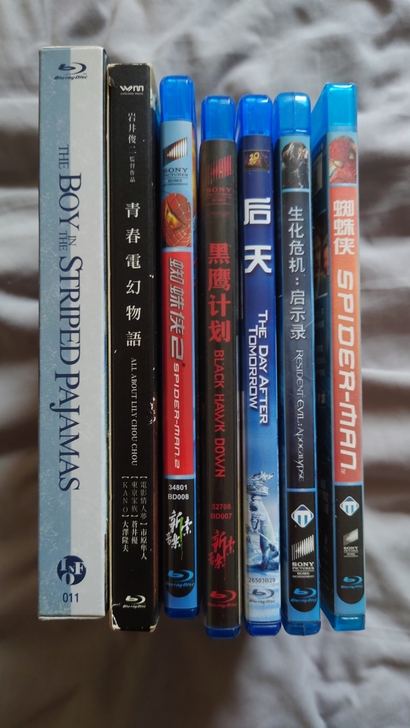 正版蓝光碟打包 碟片很新无质量问题 都是经...