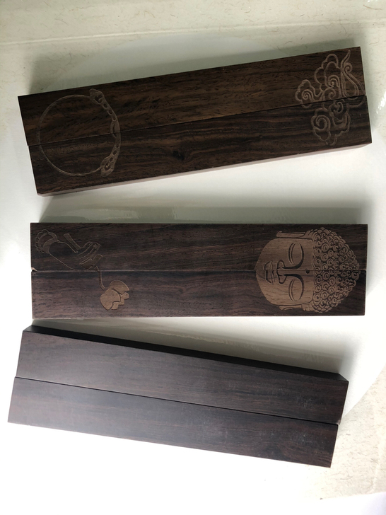 实木镇尺镇纸一对30cm