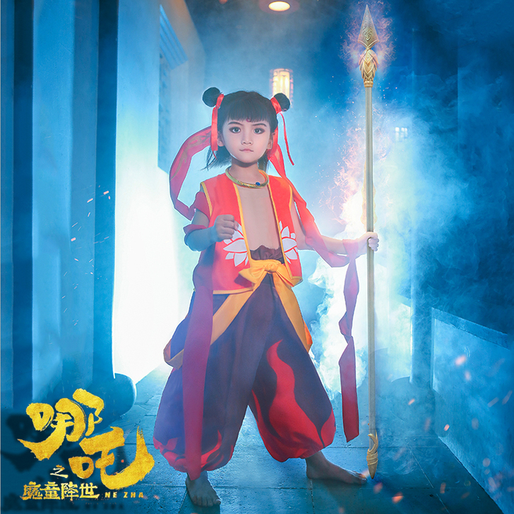 哪吒之魔童降世服装小哪咤衣服cos儿童古装...