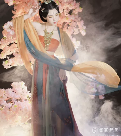 遇见胡旋汉服女正品原创中国风敦煌飞天古风飘...