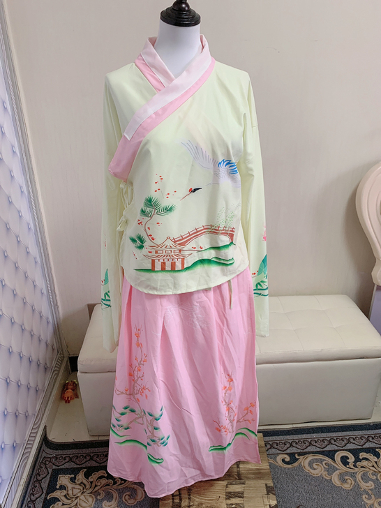 汉服春秋明制汉服女齐腰正品原创中国风交领琵...