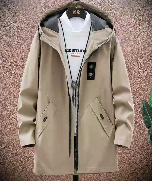 【专柜撤柜】秋冬季男士风衣中长款秋冬加绒夹...