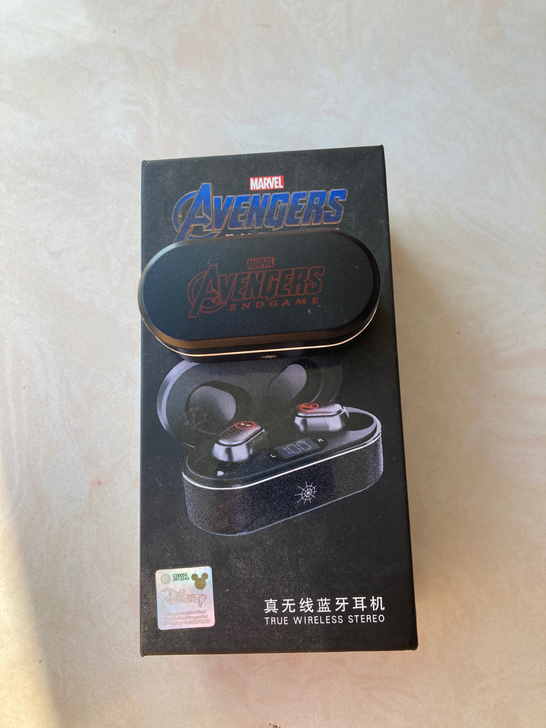 蜘蛛侠蓝牙耳机 漫威蓝牙耳机 带包装 买来...