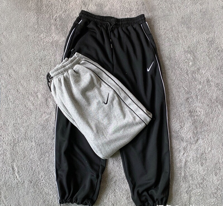 全新NK小勾纯棉毛圈束脚裤