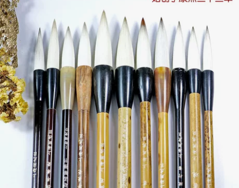 正品上海周虎臣长锋兼毫毛笔书法专用大号行楷...