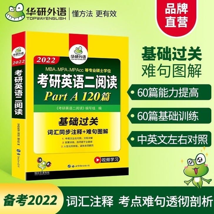 华研外语2022 考研英语二阅读理解 pa...
