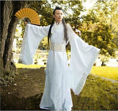 古装汉服男儿童侠客成人礼服书生影视演出服装...