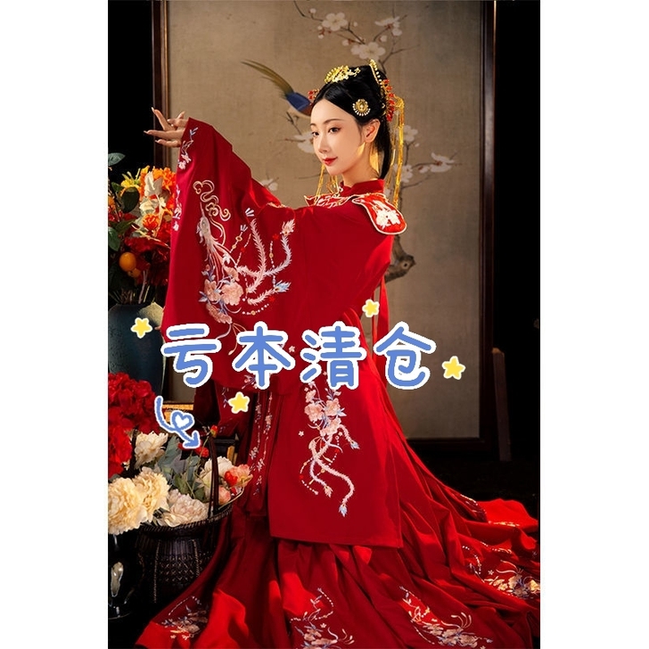 【亏本清仓】【凤舞】原创汉服女明制花嫁重工...