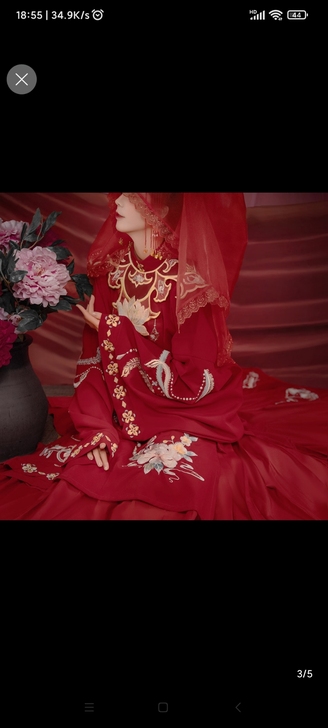 明制汉服花嫁嫁衣 可租