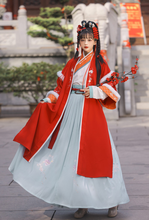 玉术汉服女邵阳原创长禙子宋制长衫交领短衫齐...