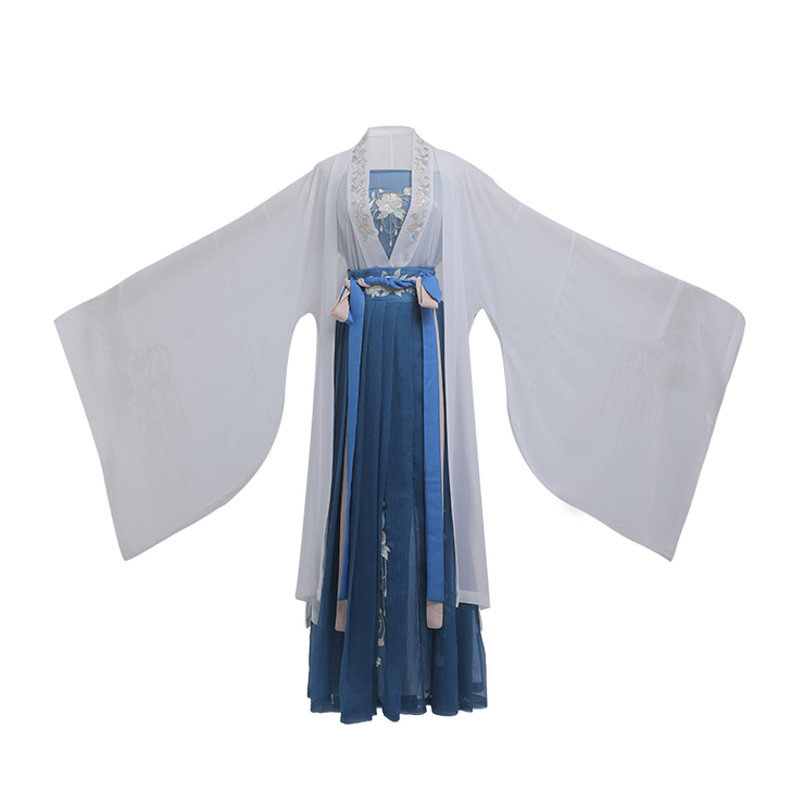 桔屿正品原创汉服女解语对襟齐腰襦裙重工刺绣...