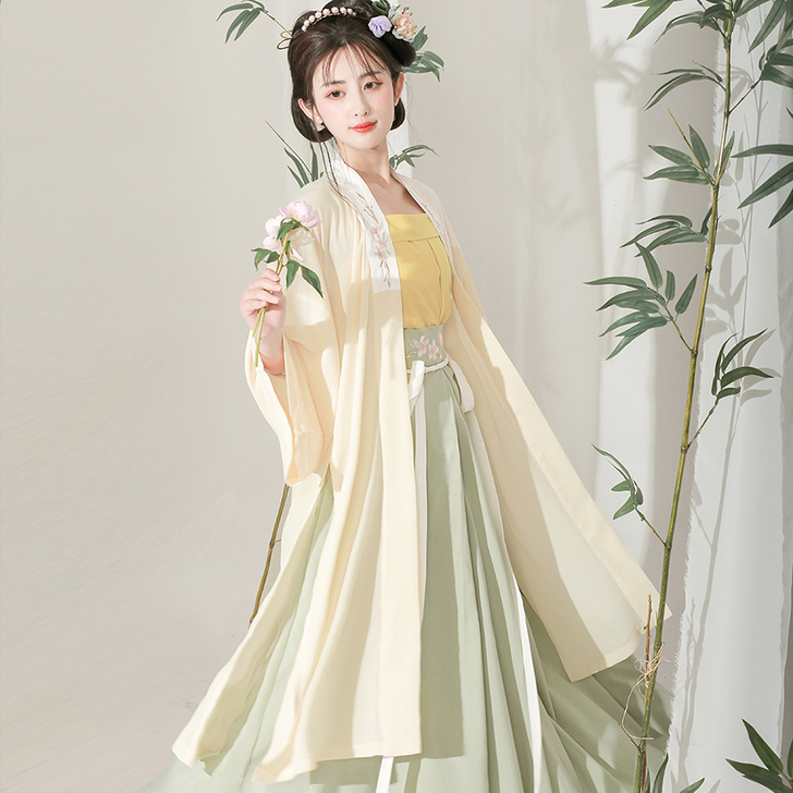 东月棠清风笺多色款宋制汉服三件套夏季中国风...