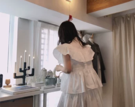 痞幼同款生日裙 夏日荷叶 甜美法式仙女少女...