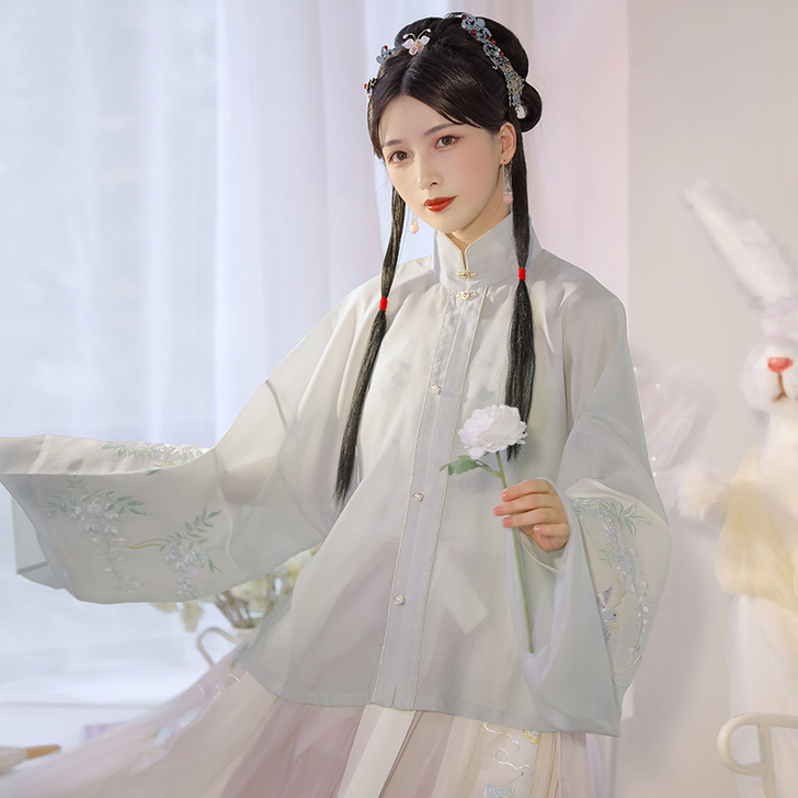 【流烟昔泠-牵丝意】原创传统女装改良汉服女...