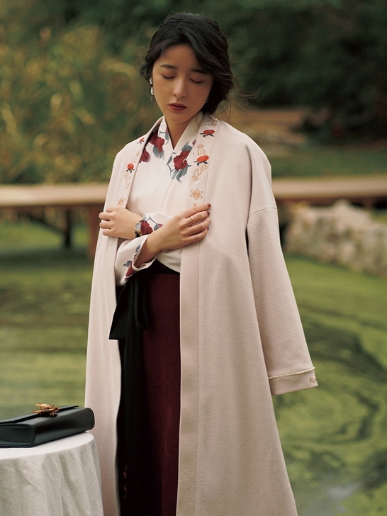 徐娇织羽集【寒妆】秋冬新款原创外套飞机袖上...