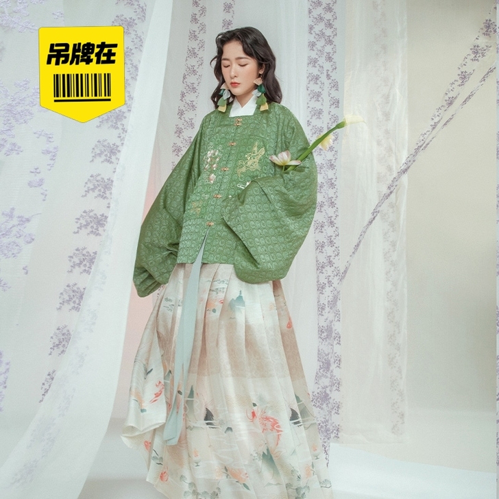 徐娇织羽集[长留]绣花补服一片式马面半裙汉...