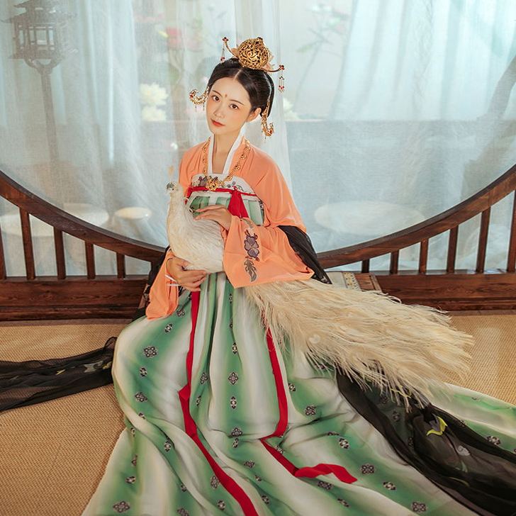 【狂欢价】【长歌】 花朝记汉服原创敦煌缠枝...