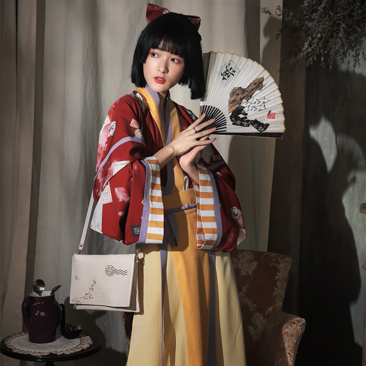 徐娇织羽集【打翻废纸篓 】汉服女晋制秋季交...