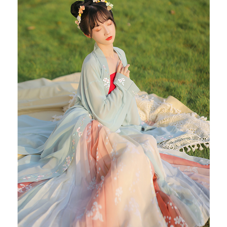 【退坑出】汉氧汉服女正品原创古风仙气白菜正...