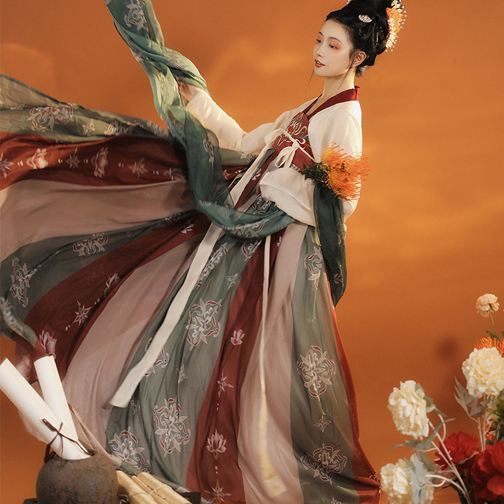 耀春复花醉唐制汉服女原创正品中国风齐胸襦裙...