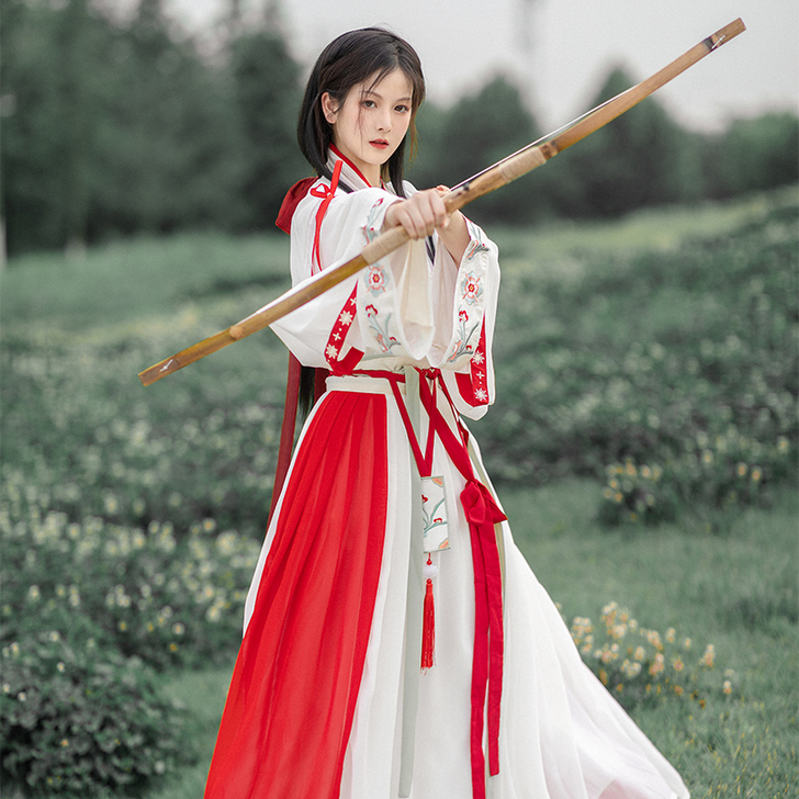 魏晋制汉服女春秋中国风冬季正品原创日常襦裙...