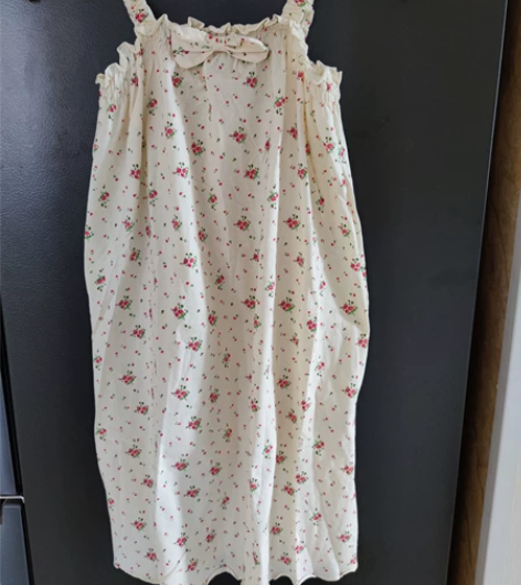 全新吊带背心裙睡裙家居服复古风日式可爱田园...