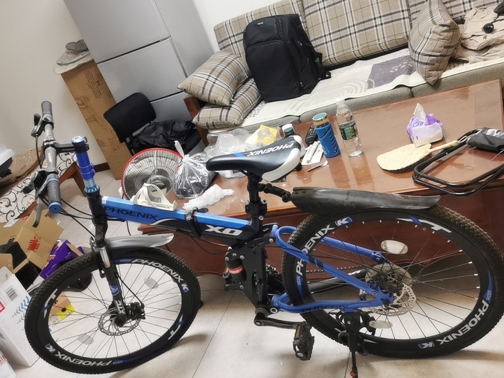 凤凰牌成人运动自行车,八成新。因搬家在地铁...