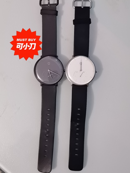 跟老婆自用的两块小米石英表，表盘几乎全新，...