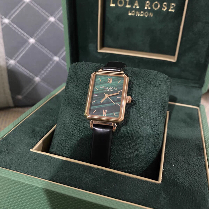 全新的罗拉rose复古女士小绿表，