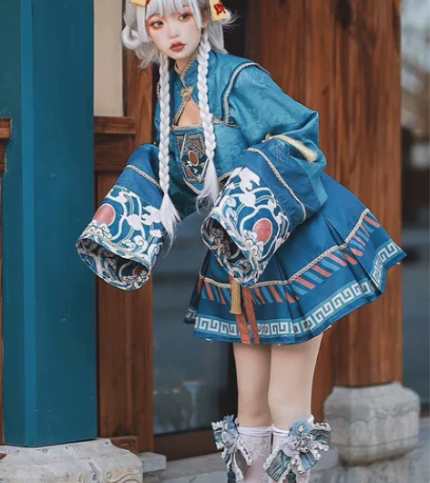 樱姬家小僵尸jsk短款大全套 裙子m外套+...