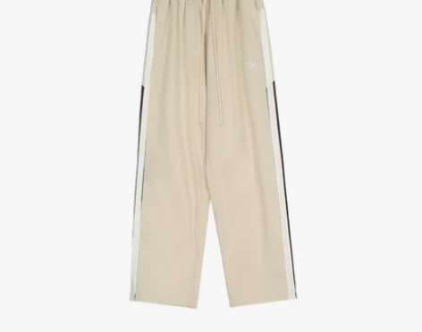 1N1N原创街头运动宽松休闲裤女 杏色,M...