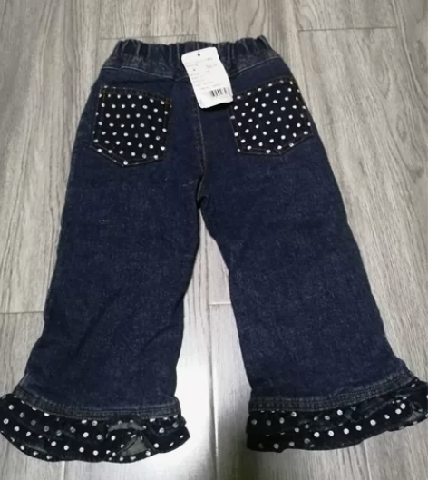全新女童喇叭牛仔裤加绒加厚 感兴趣的话点“...