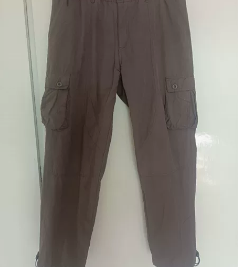 军绿色男士加绒运动裤 裤长103cm,皮筋...