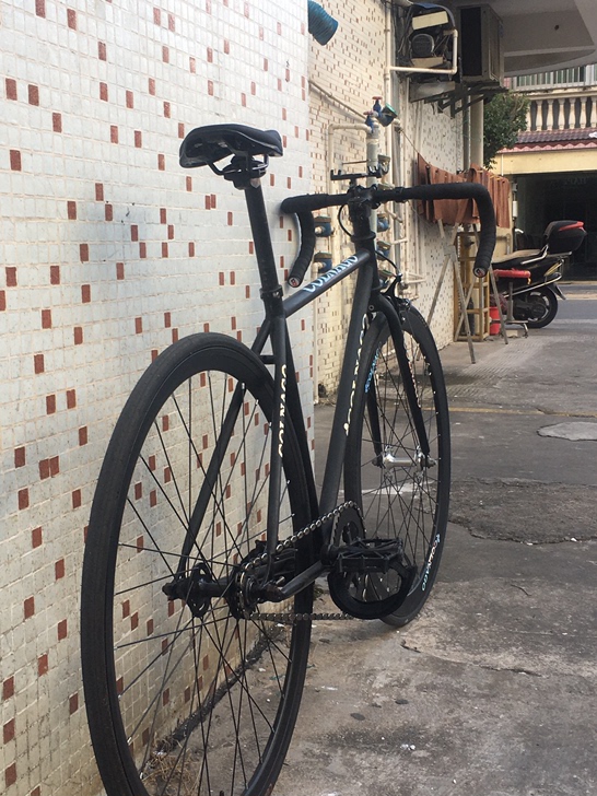固齿死飞,在抖音上无意间看到了公路车,就爱...