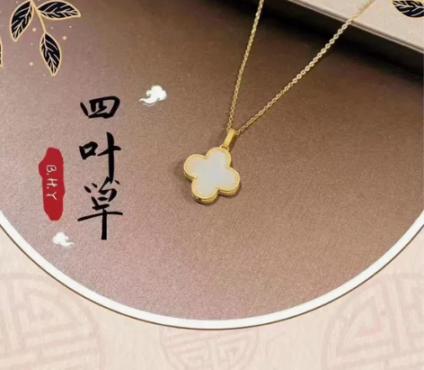 S925纯银镶嵌和田玉古法银金镶玉吊坠女鎏...