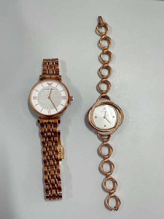 阿玛尼满天星手表 施华洛世奇手表