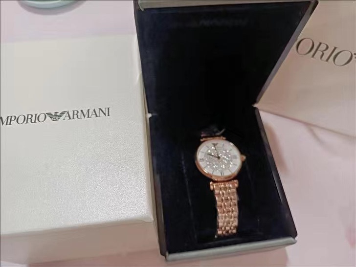 99新,阿玛尼满天星防水镶钻女士手表气质 ...