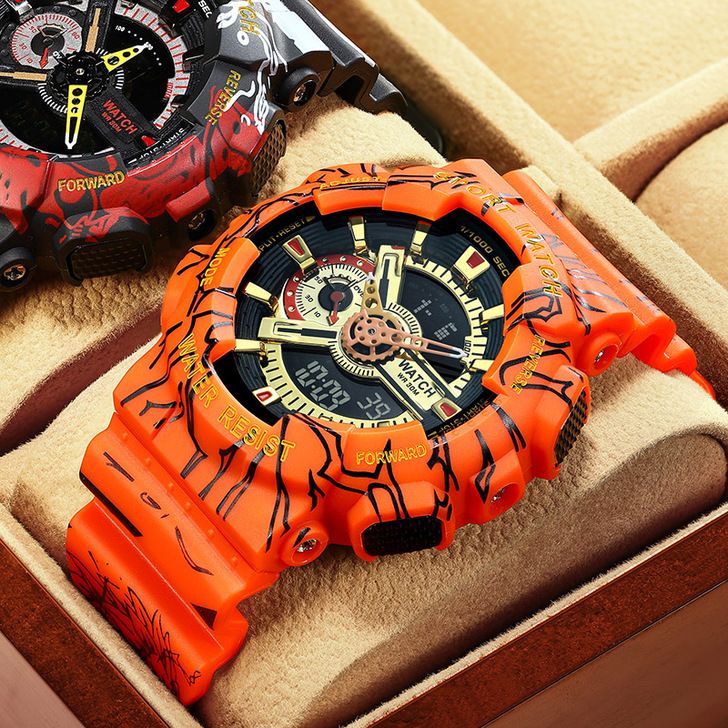 海贼王独角兽同款手表男女初高小学生酷炫多功...