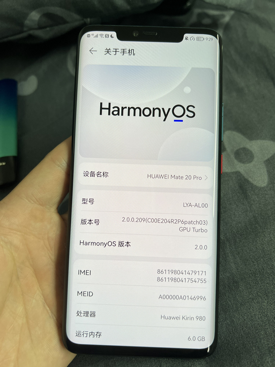 华为mate20pro 99新 全原 低价...